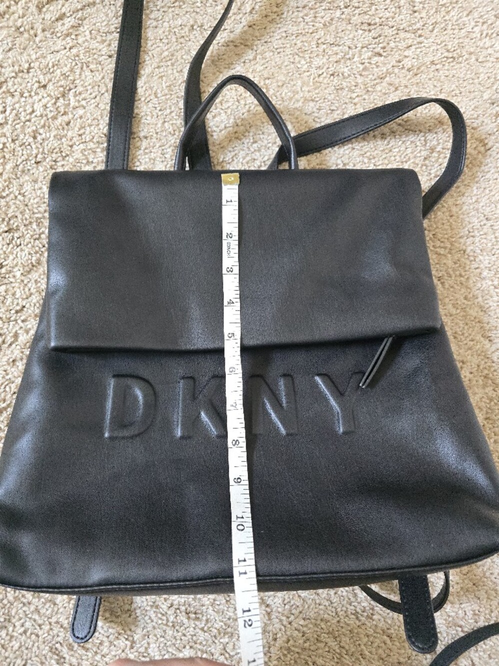 DKNY Faux Leather Backpack - Picture 2 of 7